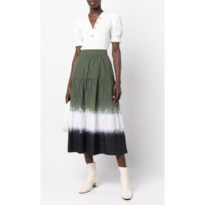 NWT Derek Lam 10 Crosby ribbed V-neck T-shirt